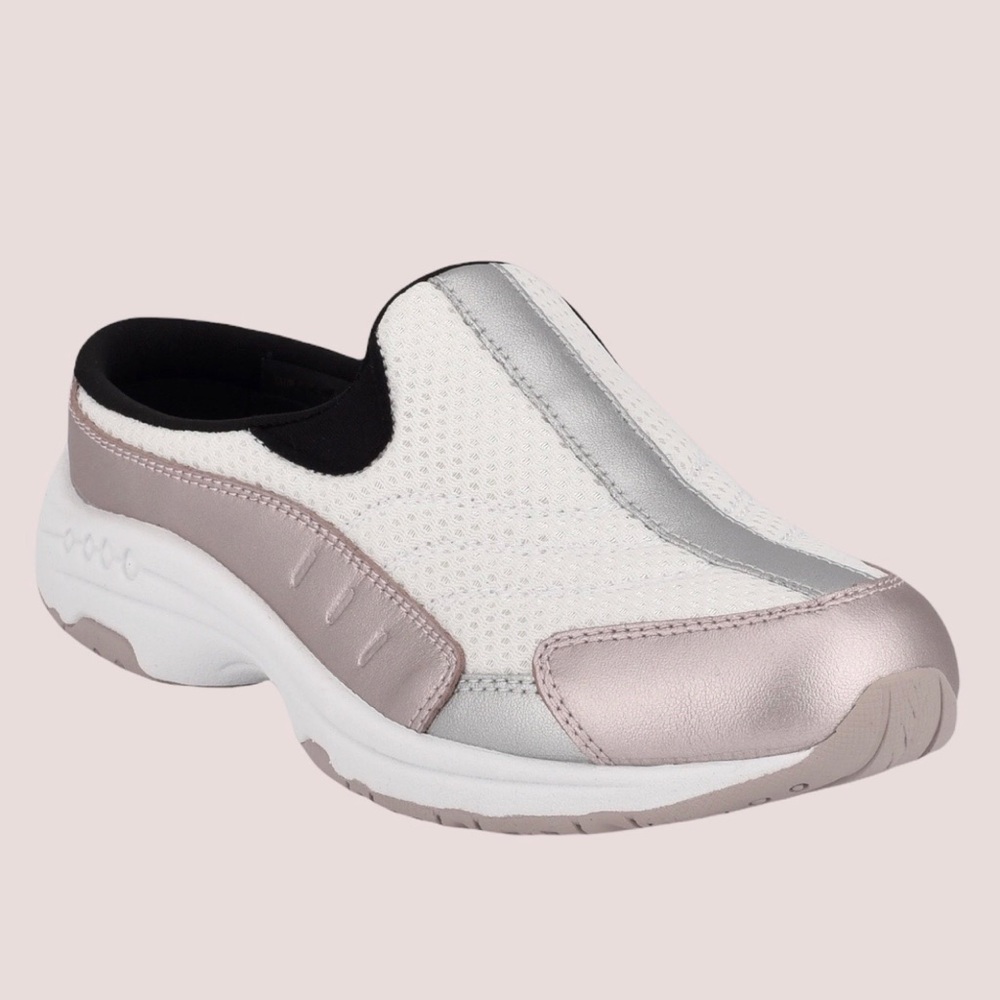 NIB Easy Spirit Slides Size 11 WIDE Rose Gold